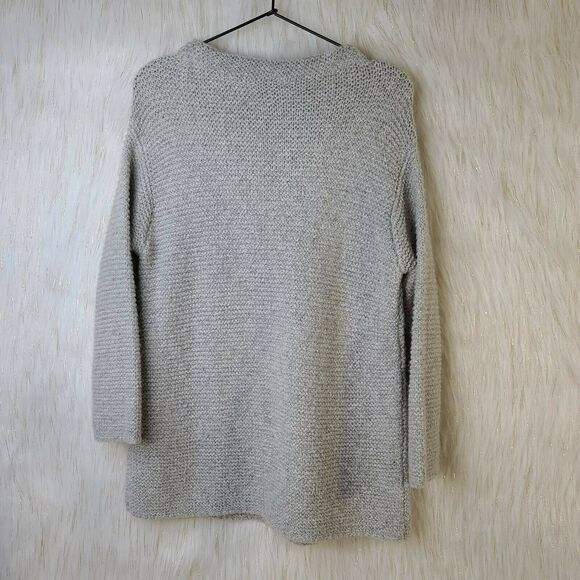 J. Jill Womens Pullover Sweater Ivory Long Sleeve Crew Neck Cable Knit XS - Picture 2 of 6